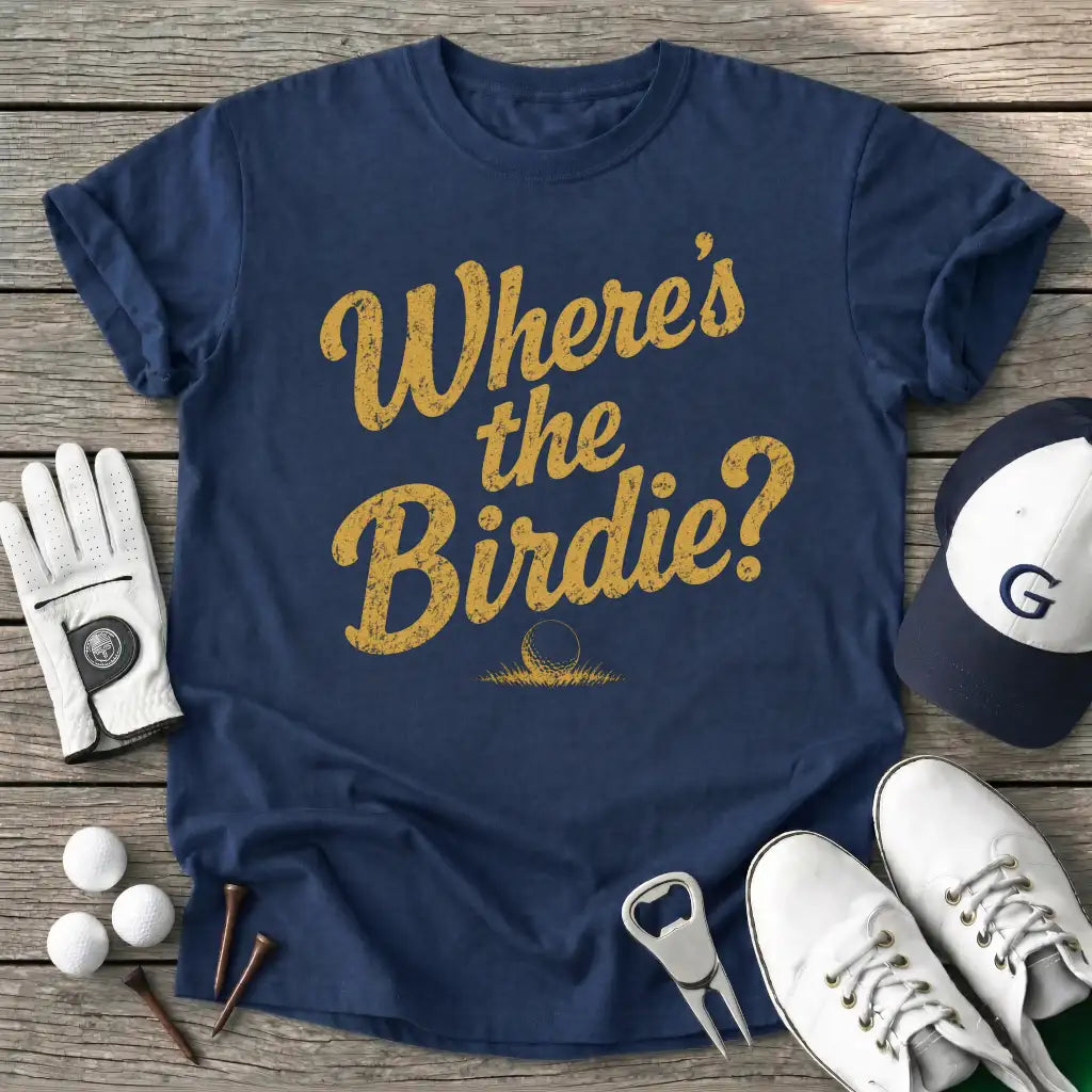Navy / S Wheres The Birdie T-Shirt