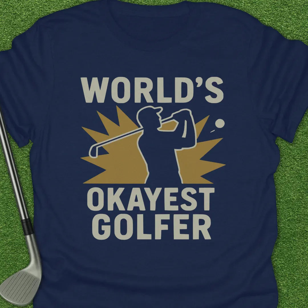 Navy / S Worlds Okayest T-Shirt