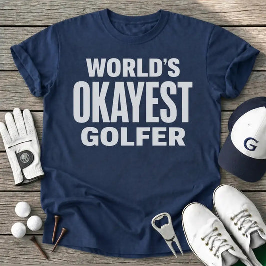 Navy / S Worlds Okayest T-Shirt
