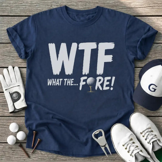 Wtf What The Fore T-Shirt in Navy