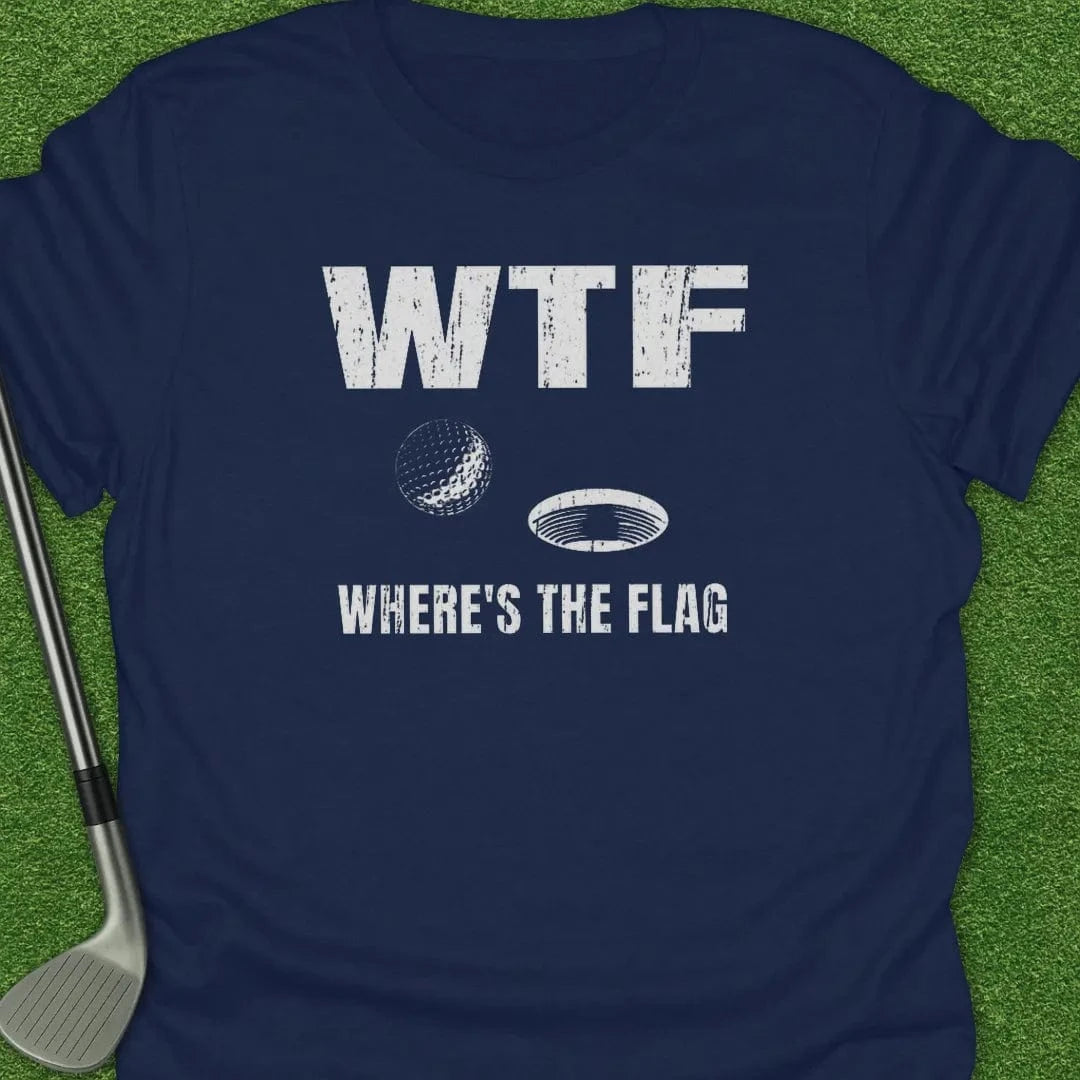 Navy / S Wtf Wheres The Flag T-Shirt