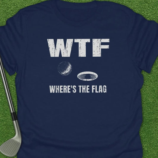 Navy / S Wtf Wheres The Flag T-Shirt
