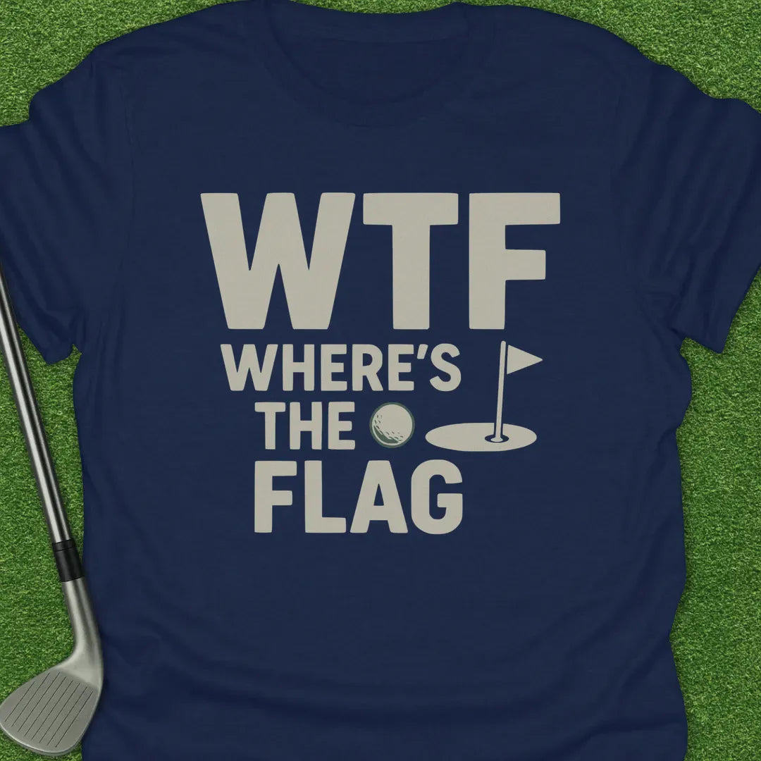 Navy / S Wtf Wheres The Flag T-Shirt