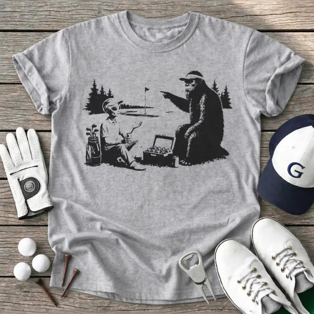 Alien Bigfoot After T-Shirt in Sport Grey