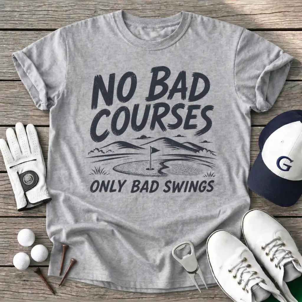 Bad Courses Only T-Shirt in Sport Grey