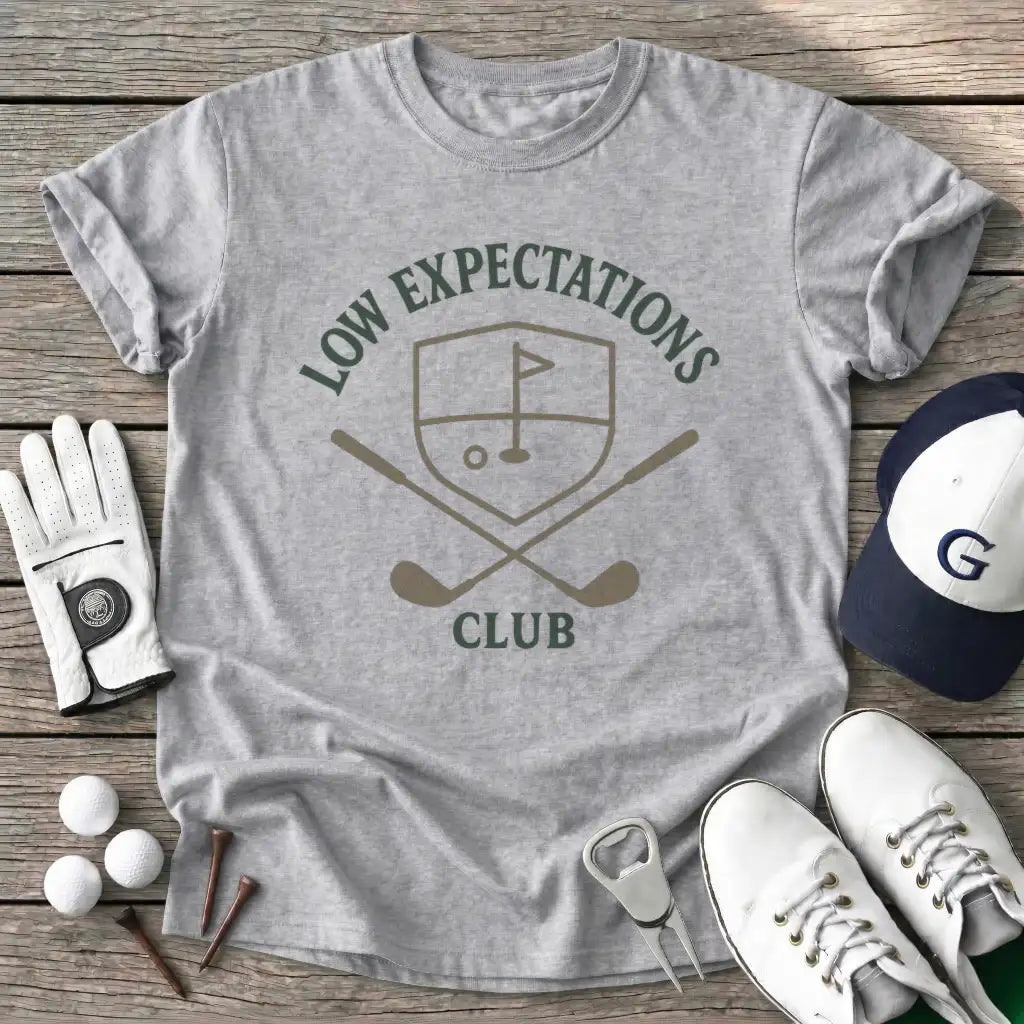 Badge Low T-Shirt in Sport Grey