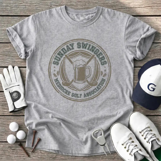 Badge Sunday T-Shirt in Sport Grey