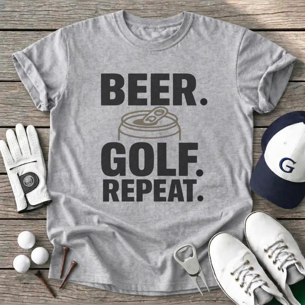 Sport Grey / S Beer Golf Repeat T-Shirt
