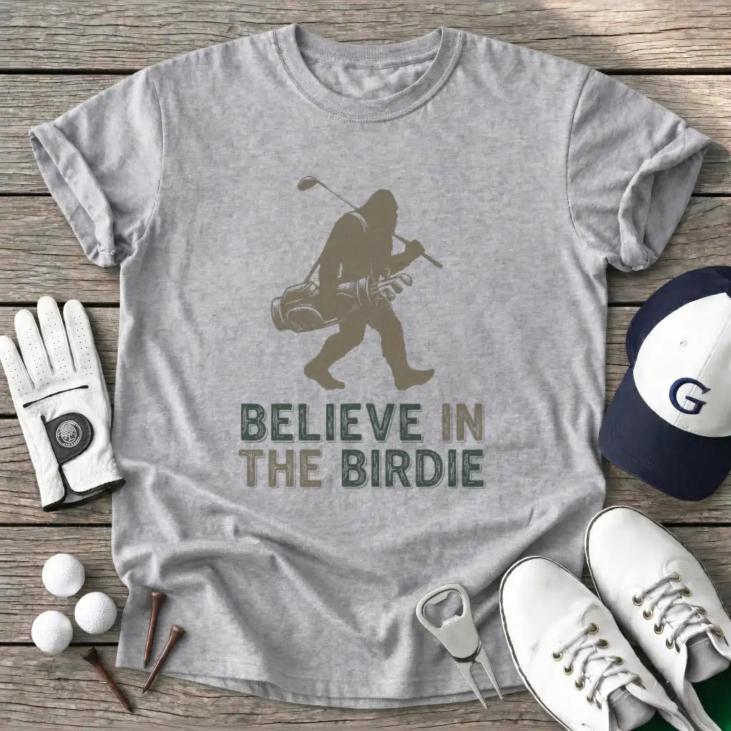 Believe The Birdie T-Shirt in Sport Grey