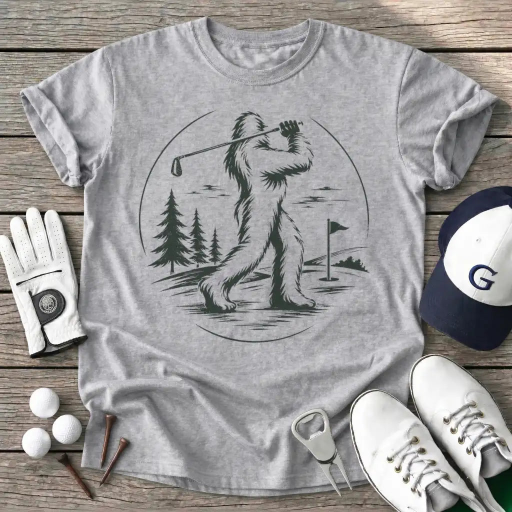 Sport Grey / S Bigfoot Golfing T-Shirt