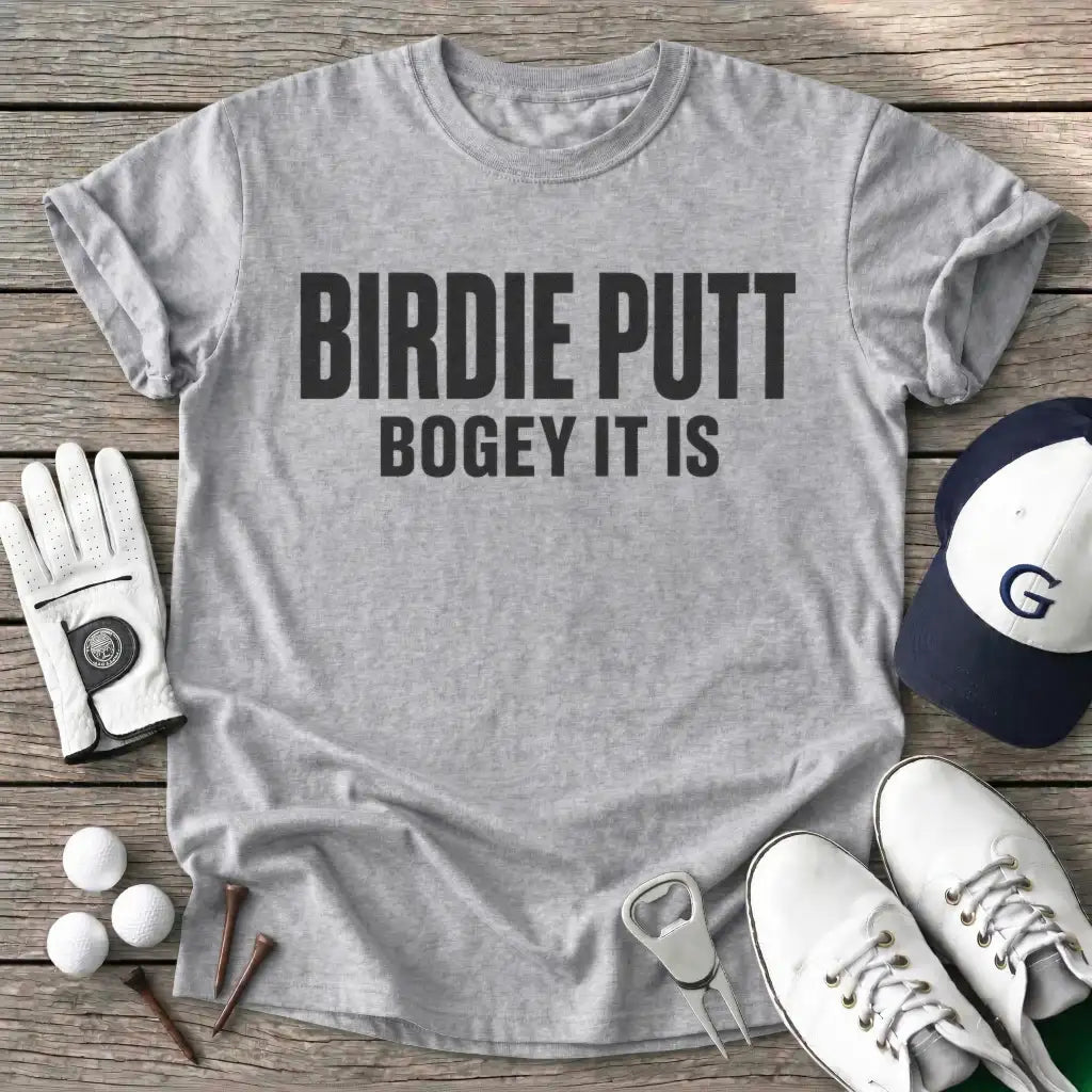 Birdie Putt Bogey T-Shirt in Sport Grey