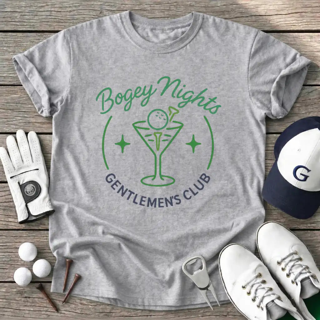 Bogey Nights T-Shirt in Sport Grey