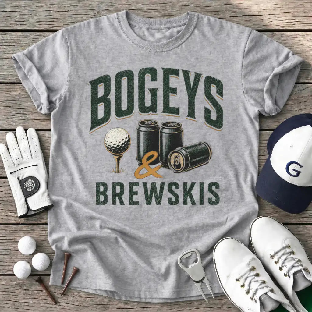Bogeys Brewskis T-Shirt in Sport Grey