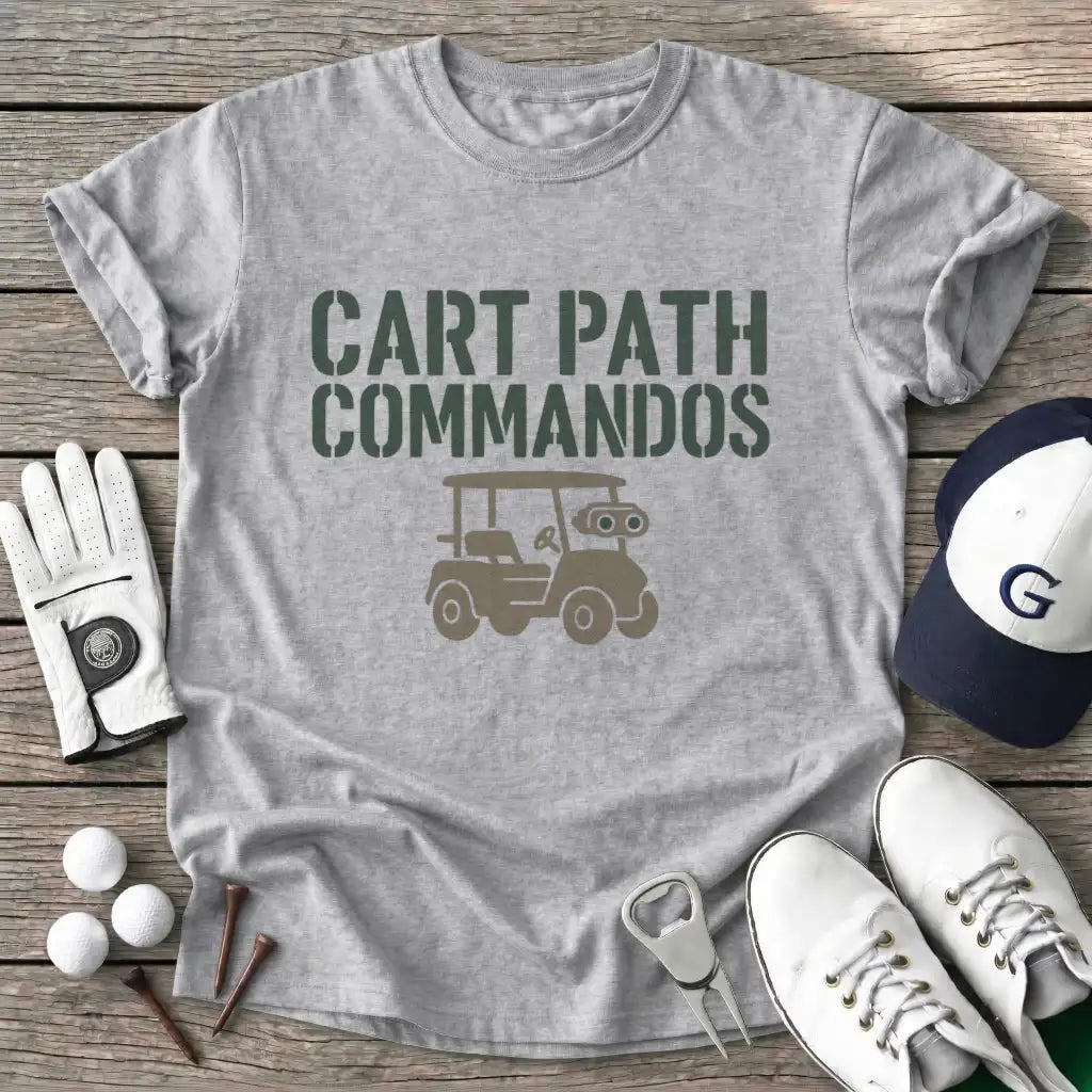 Sport Grey / S Cart Path Commandos T-Shirt