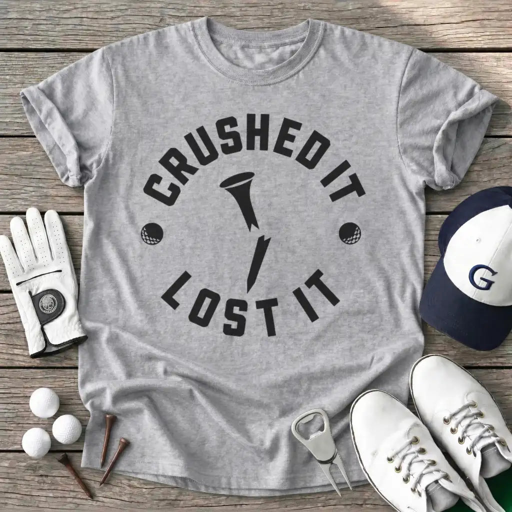 Crushed Lost T-Shirt in Sport Grey