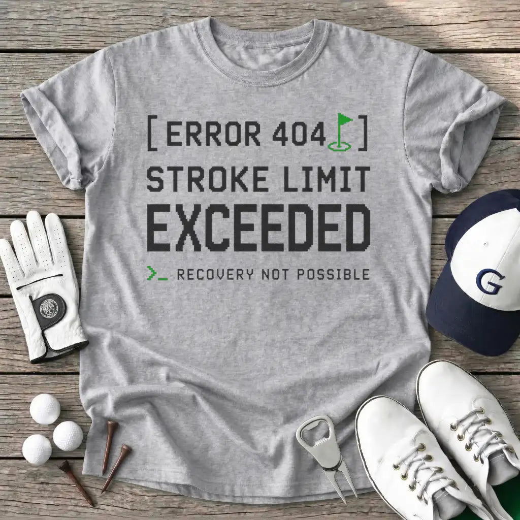 Error Stroke Limit T-Shirt in Sport Grey