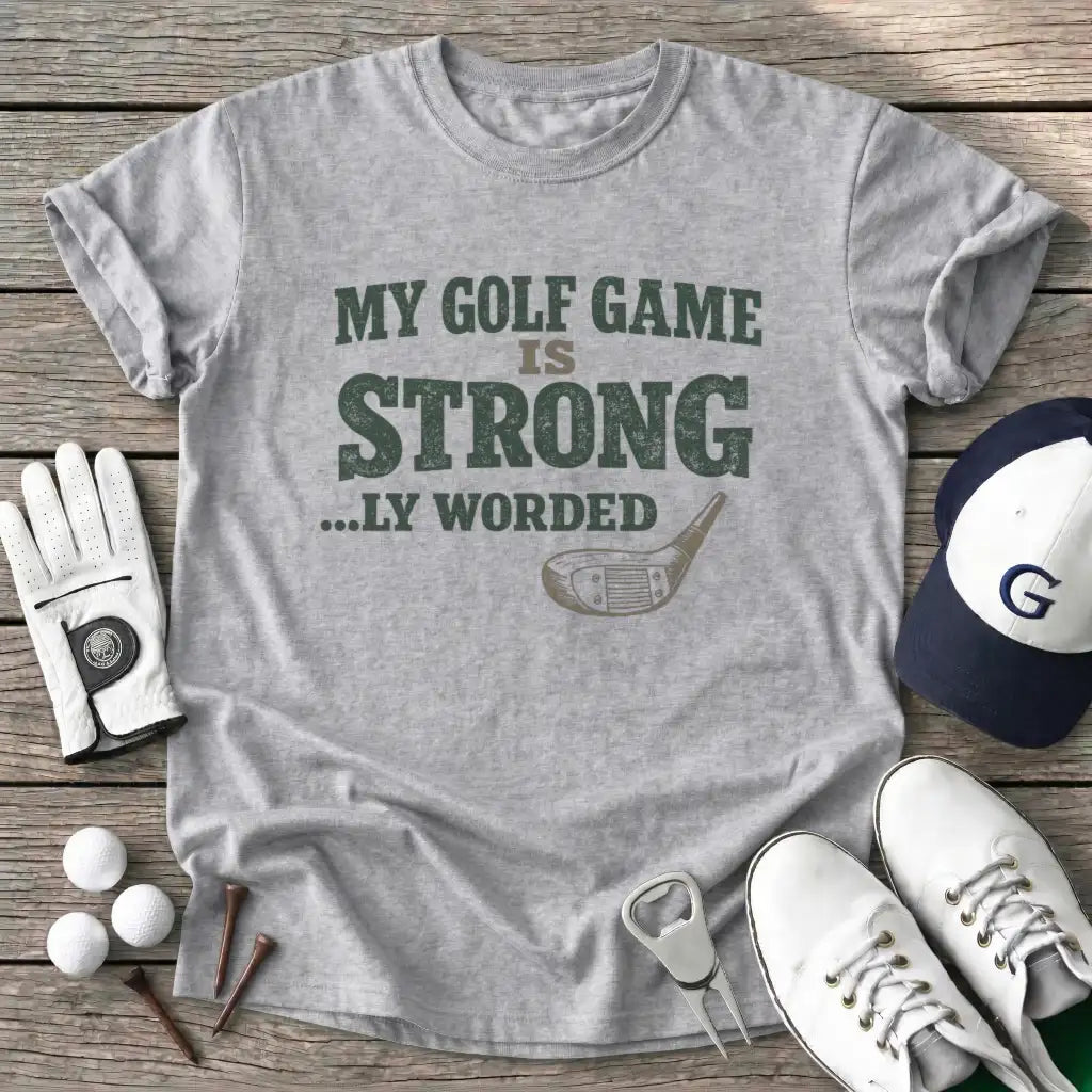 Sport Grey / S Golf Game Strongly T-Shirt