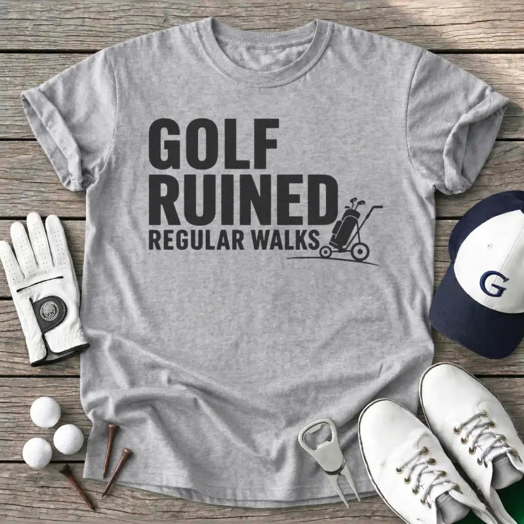 Golf Ruined Regular T-Shirt in Sport Grey