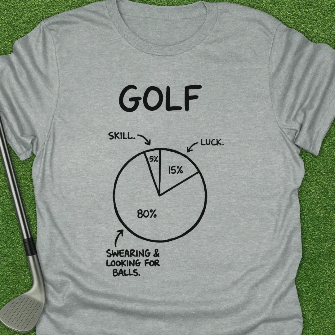 Sport Grey / S Golf Skill Luck T-Shirt