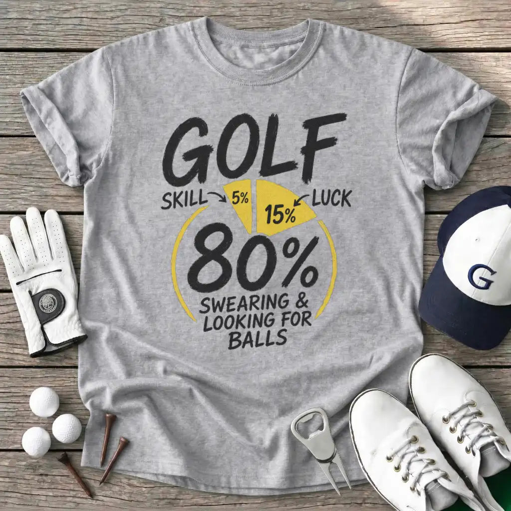Sport Grey / S Golf Skill Luck T-Shirt