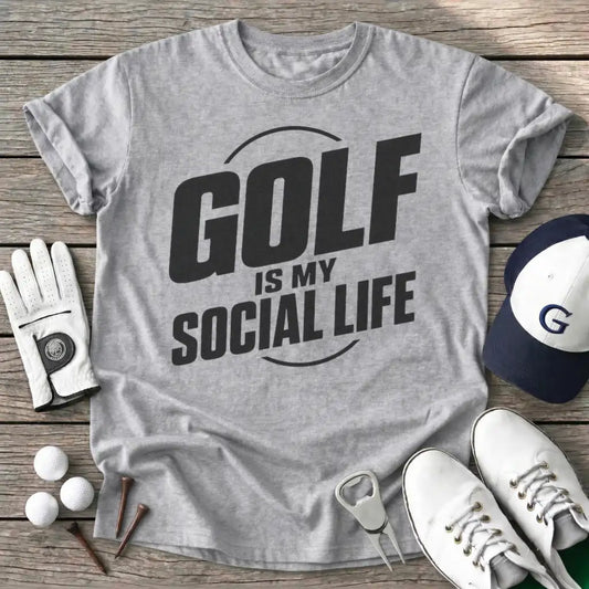 Sport Grey / S Golf Social Life T-Shirt