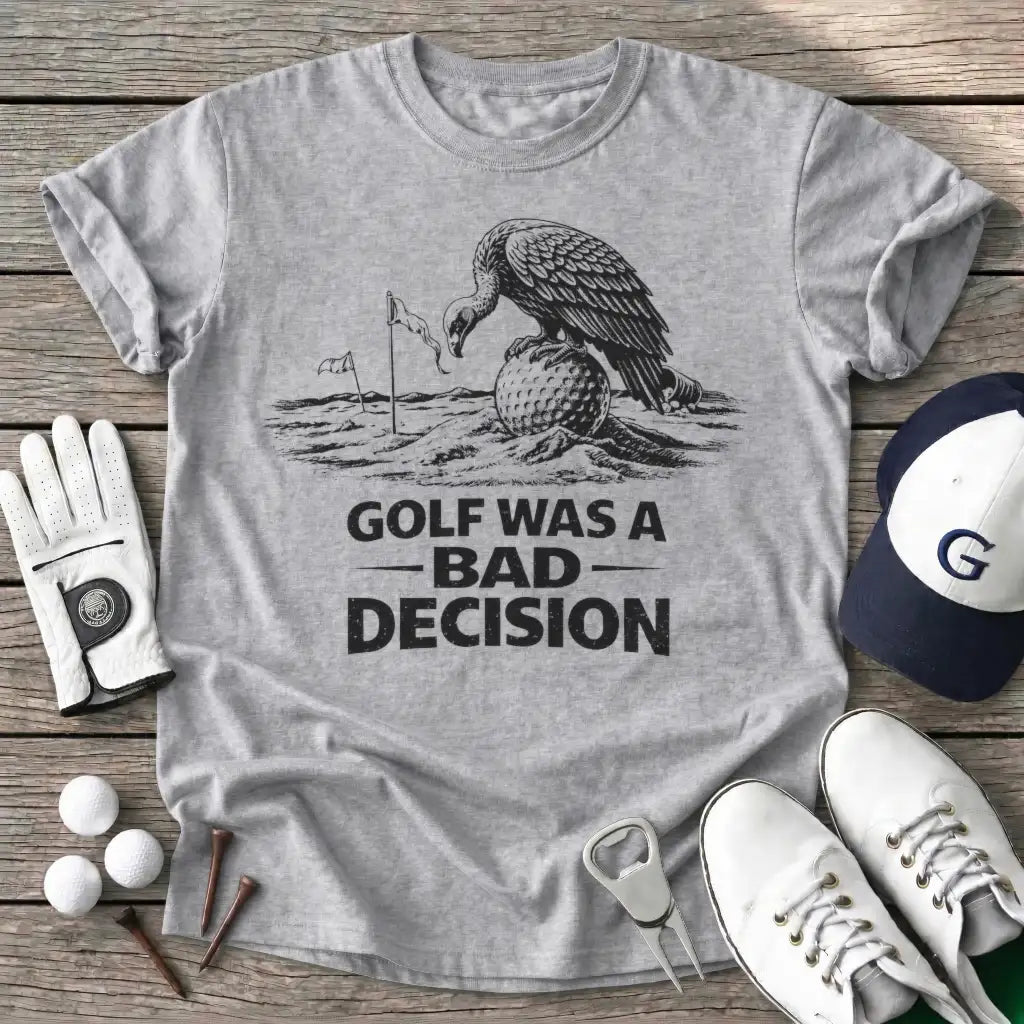 Golf Was Bad T-Shirt in Sport Grey