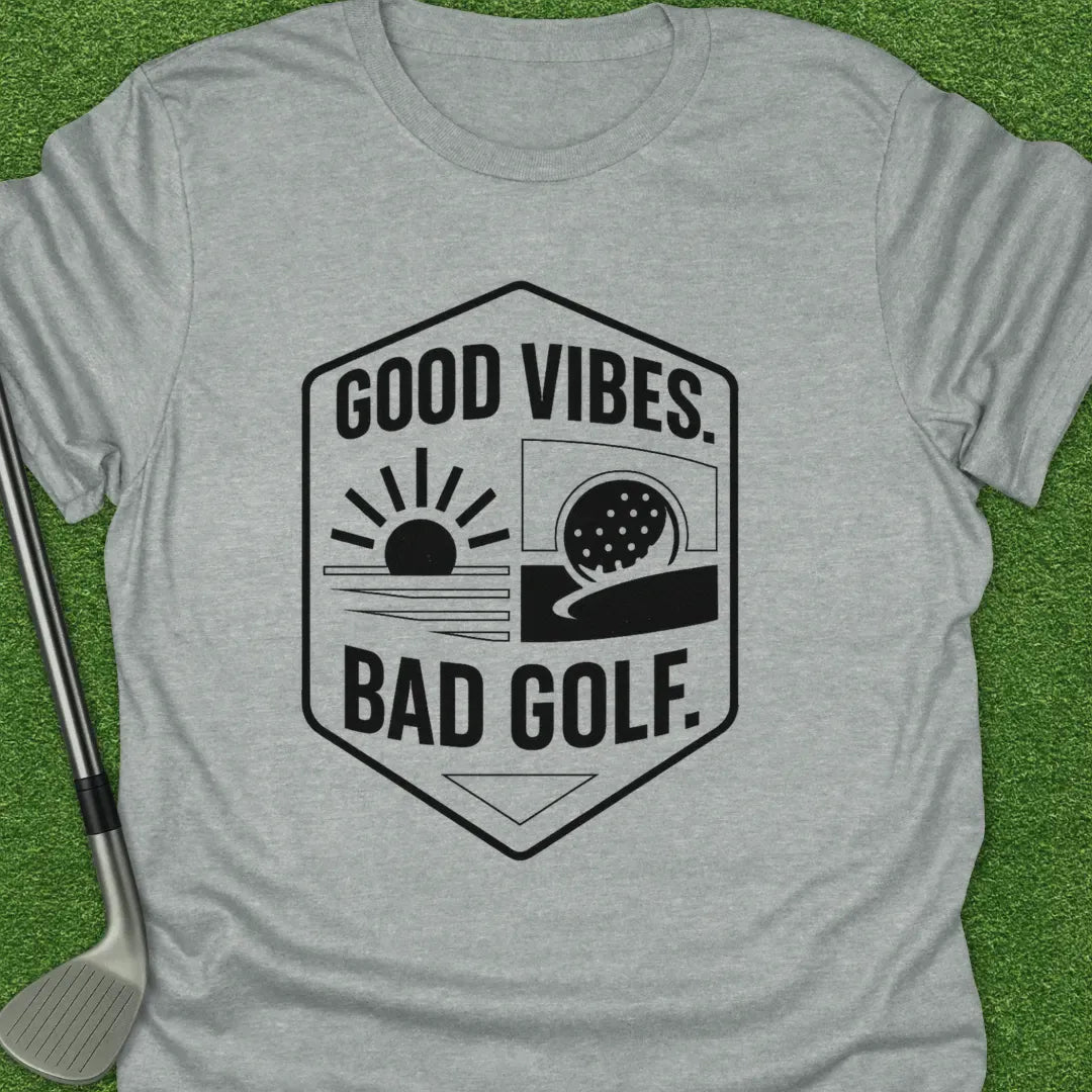 Sport Grey / S Good Vibes Bad Golf T-Shirt