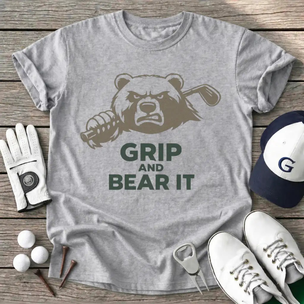Sport Grey / S Grip And Bear T-Shirt