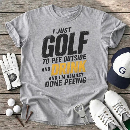 Sport Grey / S Just Golf Pee T-Shirt
