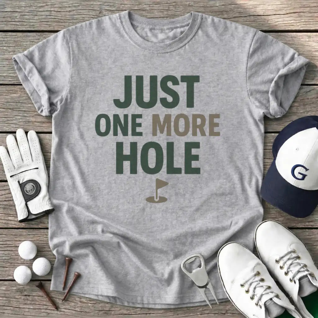 Sport Grey / S Just One More Hole T-Shirt
