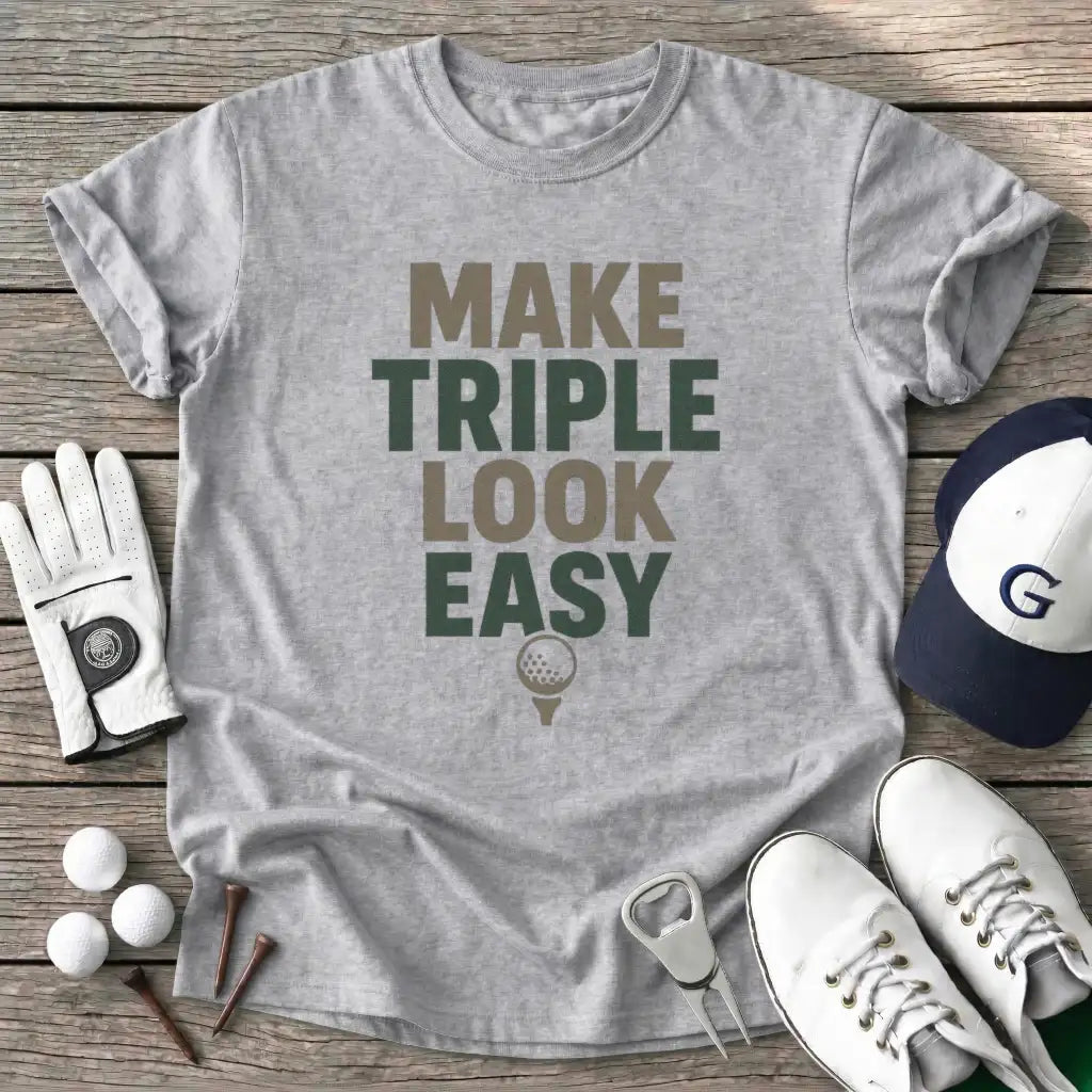 Sport Grey / S Make Triple Look T-Shirt