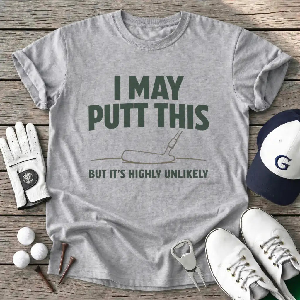 Sport Grey / S May Putt This But T-Shirt