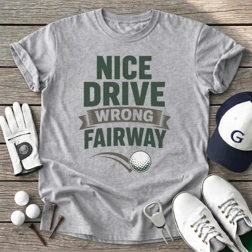 Sport Grey / S Nice Drive Wrong T-Shirt