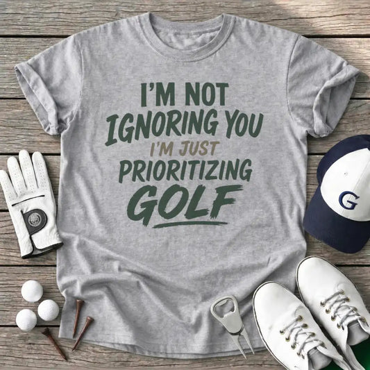 Not Ignoring You T-Shirt in Sport Grey