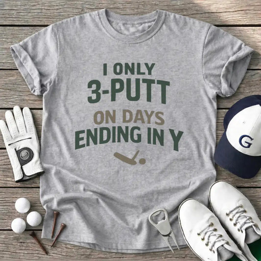 Only Putt Days T-Shirt in Sport Grey