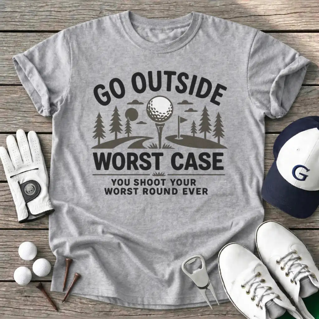 Outside Worst Case T-Shirt in Sport Grey