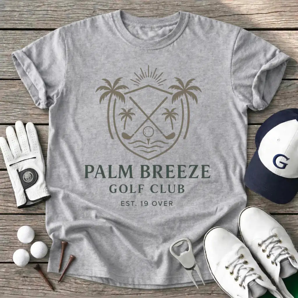 Sport Grey / S Palm Breeze Golf T-Shirt