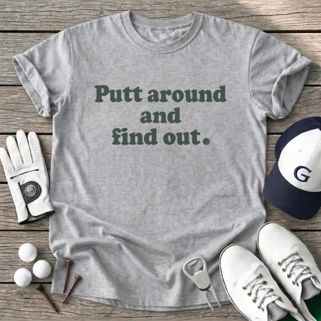 Sport Grey / S Putt Around And T-Shirt