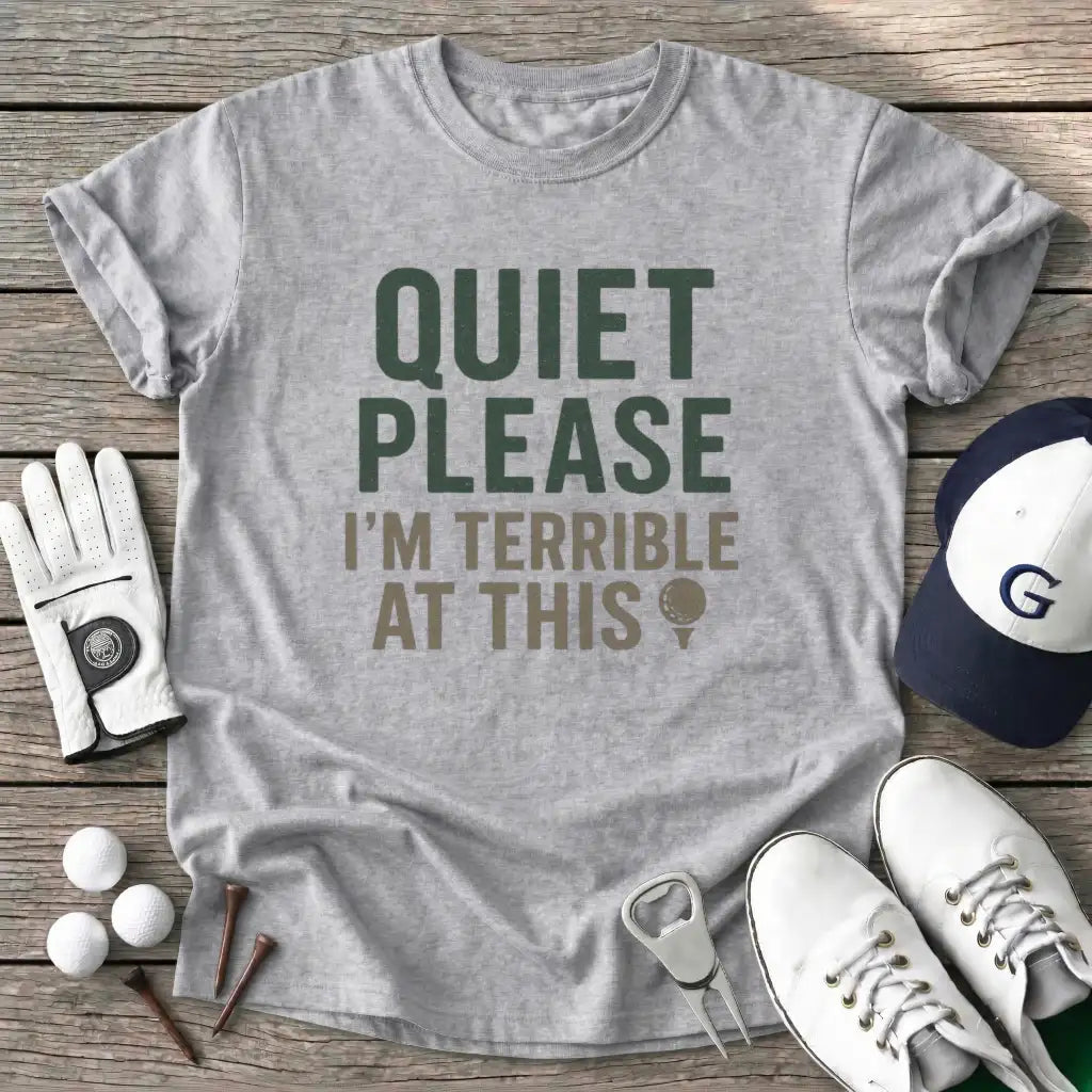 Sport Grey / S Quiet Please T-Shirt