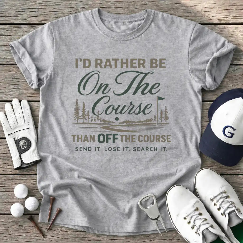 Rather The Course T-Shirt in Sport Grey
