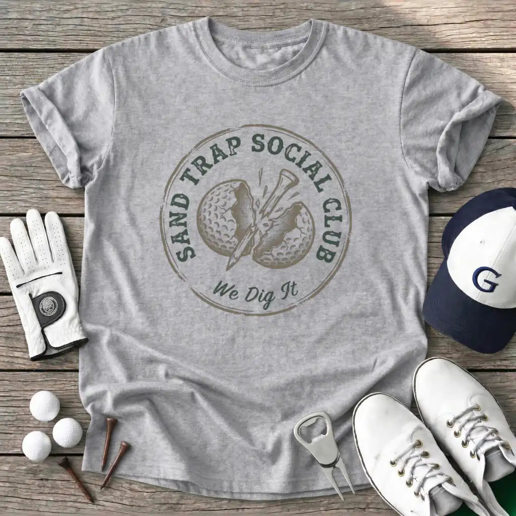 Sand Trap Social T-Shirt in Sport Grey