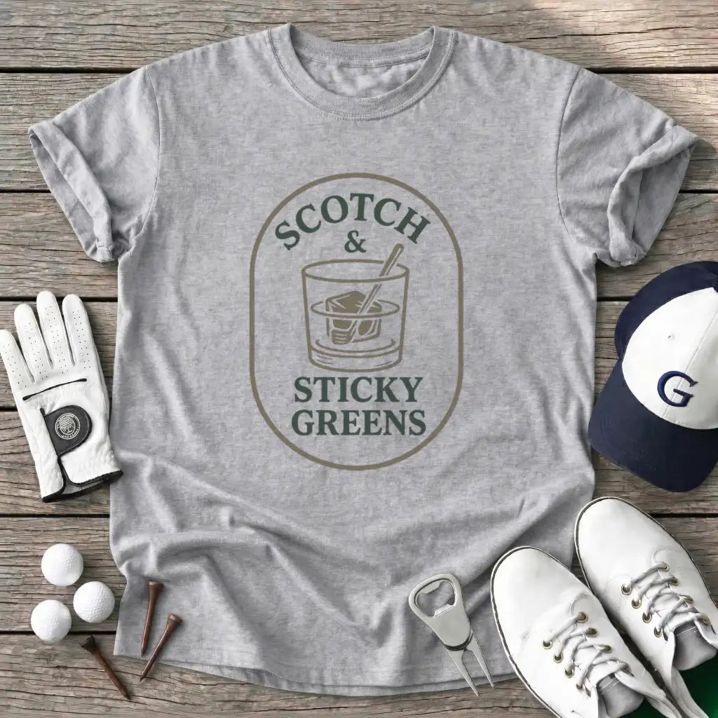 Sport Grey / S Scotch Sticky Greens T-Shirt