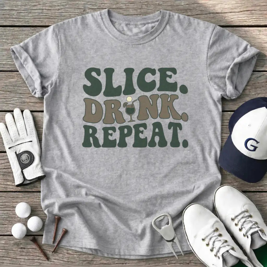 Sport Grey / S Slice Drink Repeat T-Shirt