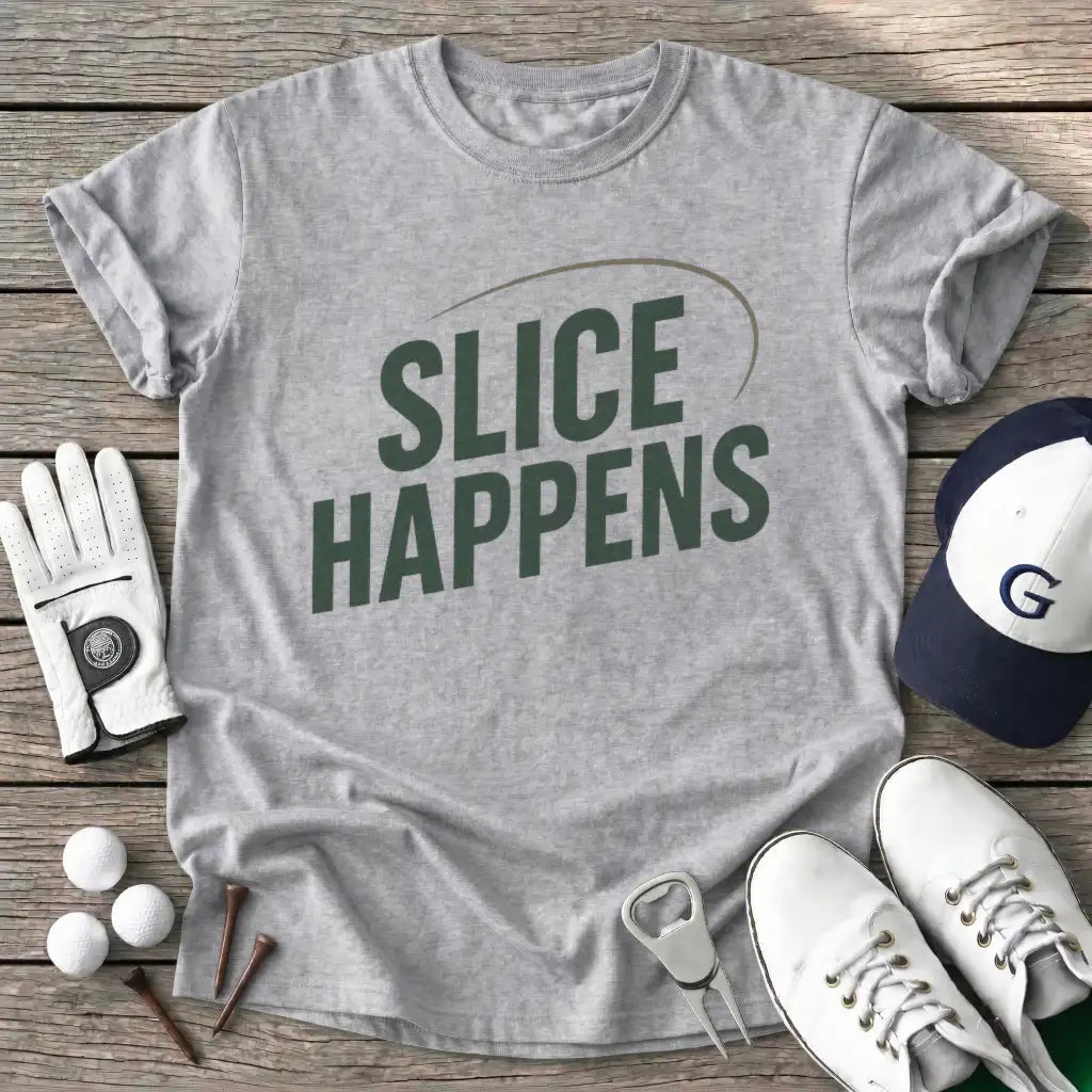 Sport Grey / S Slice Happens T-Shirt