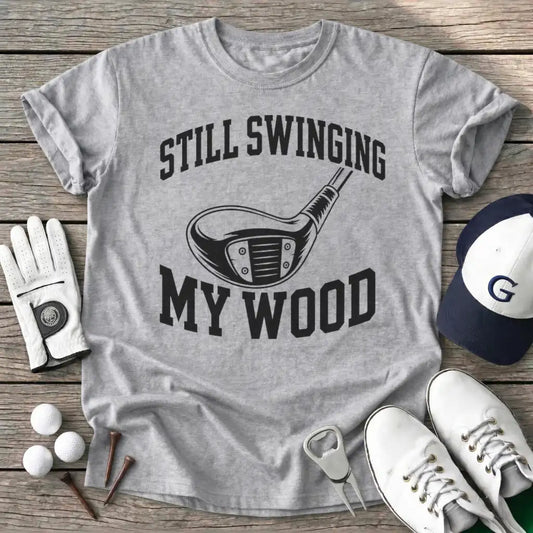 Sport Grey / S Still Swinging Wood T-Shirt
