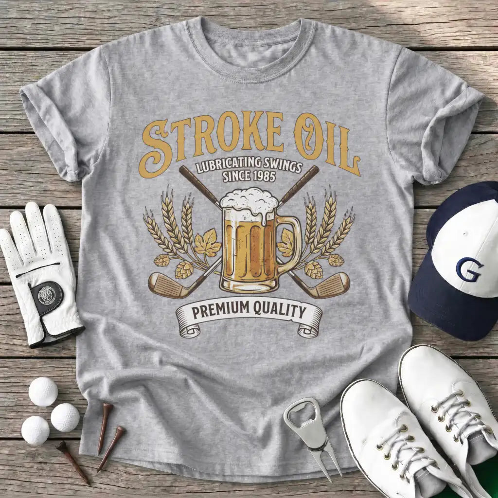 Sport Grey / S Stroke Oil T-Shirt