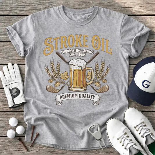 Sport Grey / S Stroke Oil T-Shirt