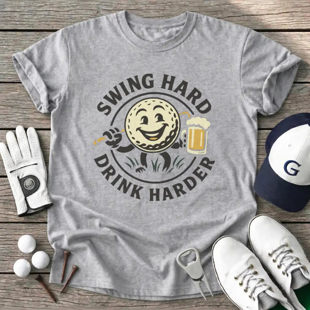 Sport Grey / S Swing Hard Drink T-Shirt
