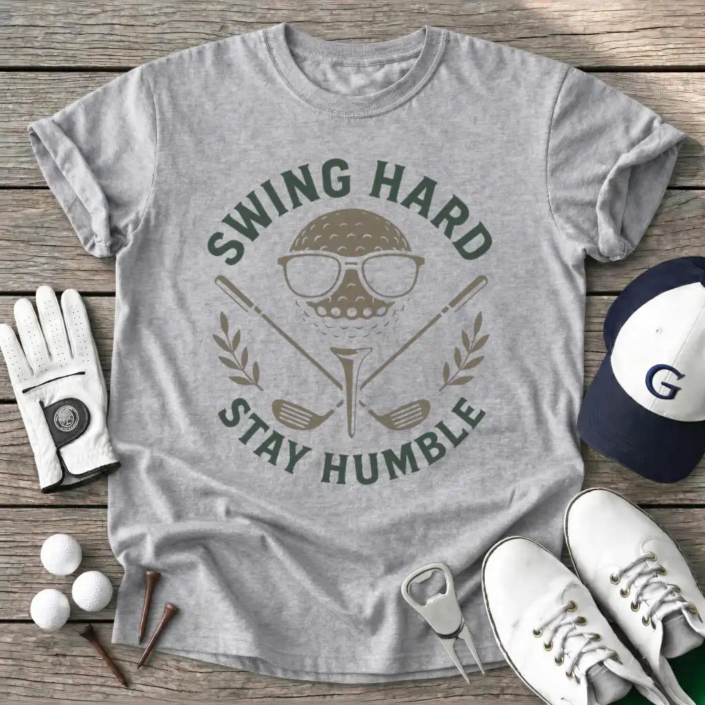 Sport Grey / S Swing Hard Stay T-Shirt