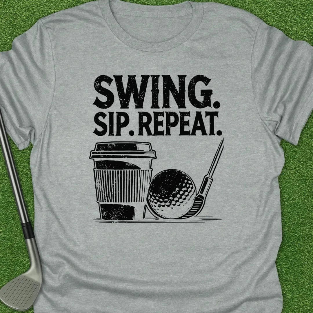 Sport Grey / S Swing Sip Repeat T-Shirt